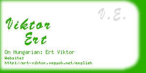 viktor ert business card